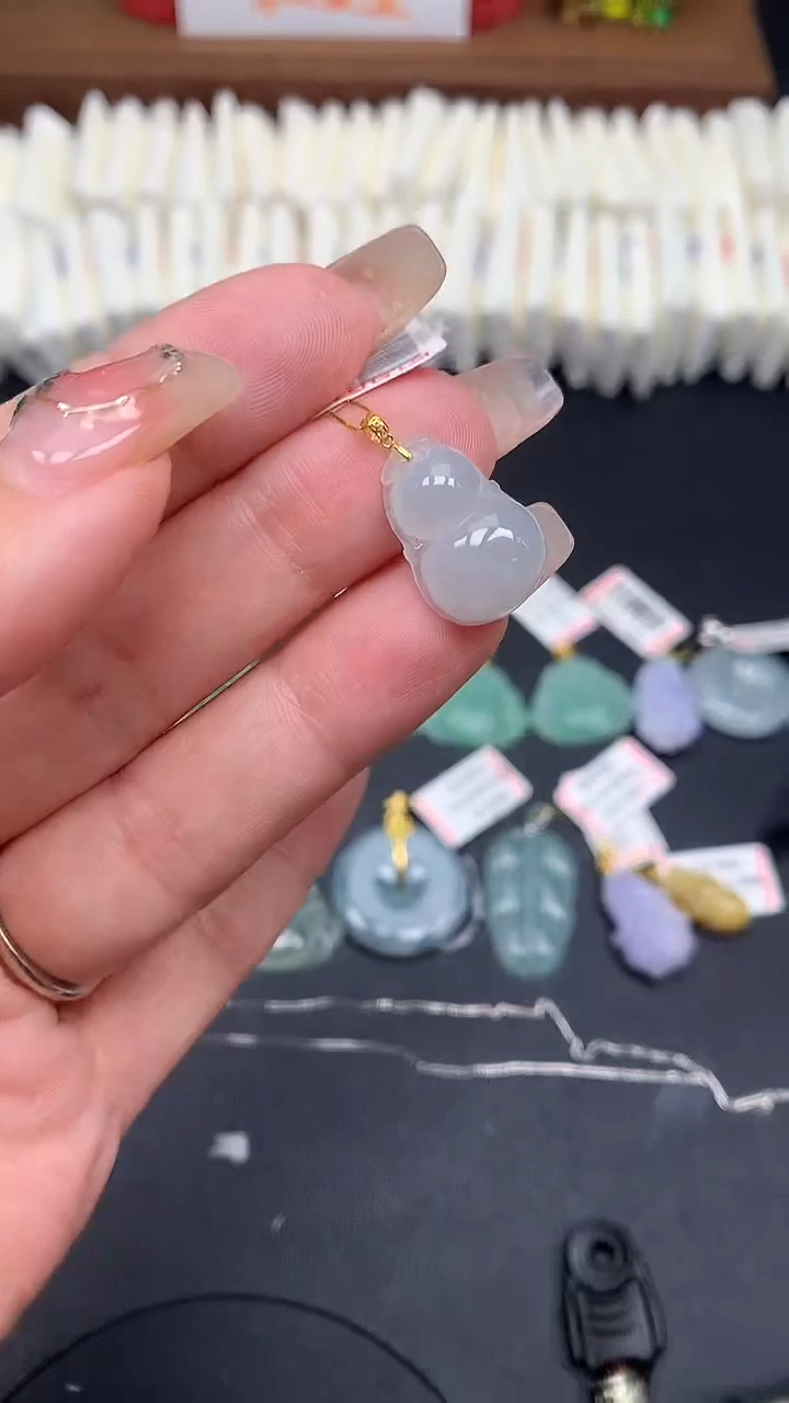 【闪购商品】翡翠吊坠(不含链)18K金镶嵌MS154521