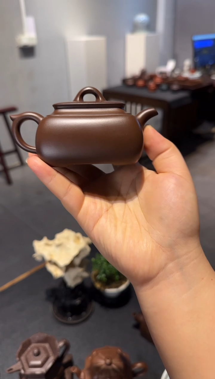 茶壶紫砂昙*长四方 紫砂壶