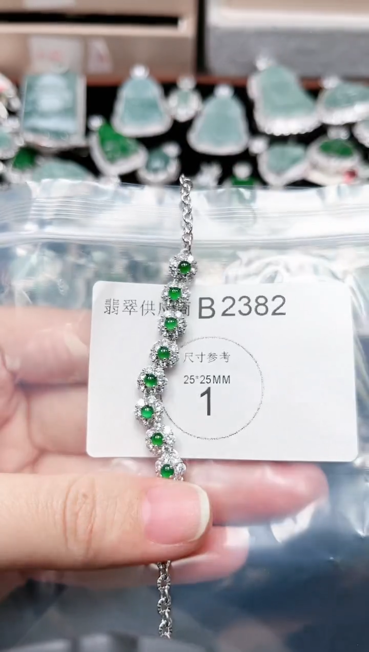 【闪购商品】翡翠颈饰未镶嵌2382赠皮绳