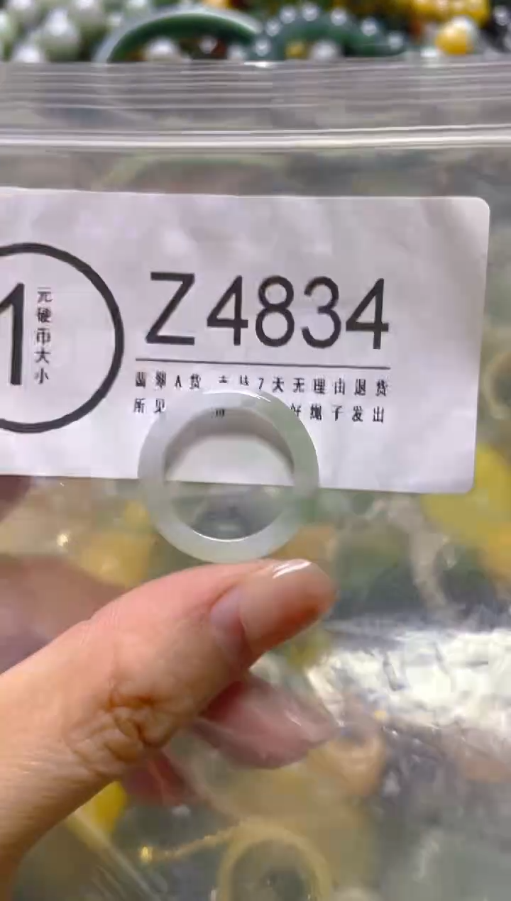 颈饰未镶嵌翡翠18.4MM/Z/翡翠A货，一件也是批发价