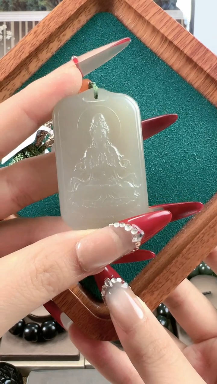 【闪购商品】和田玉颈饰未镶嵌新疆和田玉观音吊坠