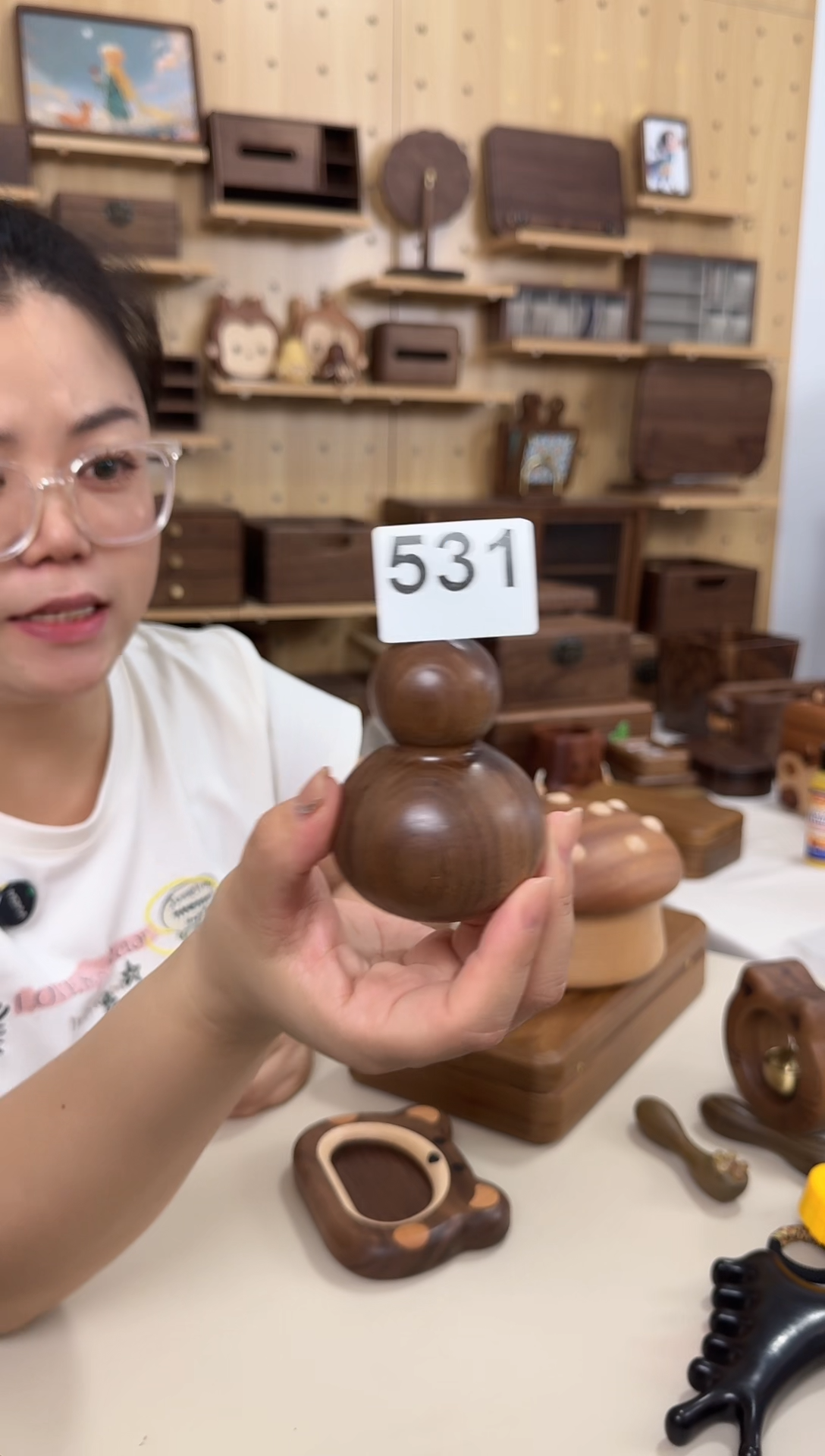 木531微瑕特价黑胡桃葫芦摆件