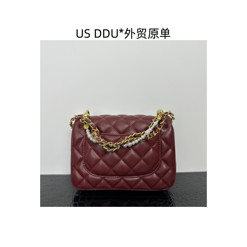 X 红色珍珠胖子单肩斜挎包6601/H001