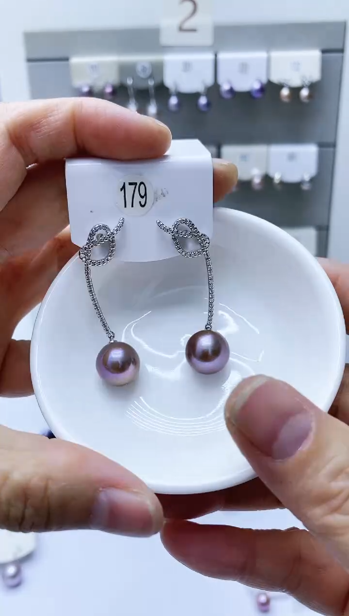 【闪购商品】淡水珍珠耳饰银S925镶嵌179