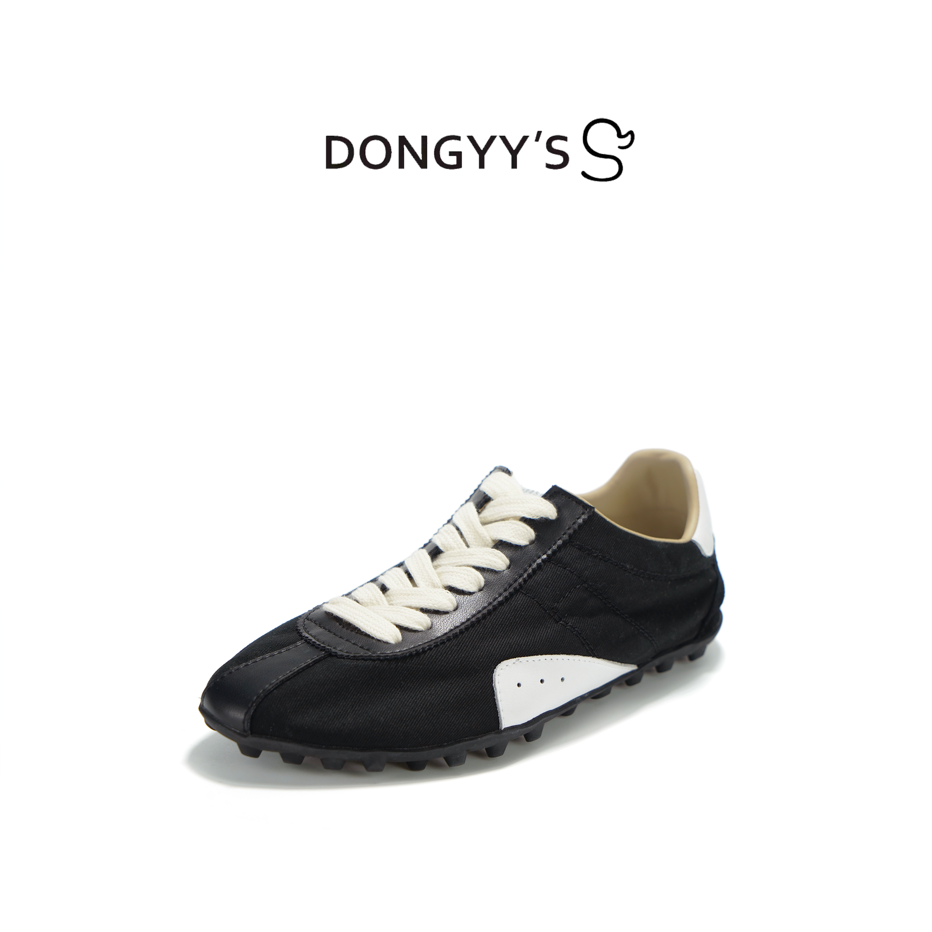 Dongyy's2025年新款夏季复古低帮系带复古撞色休闲透气德迅赛车鞋