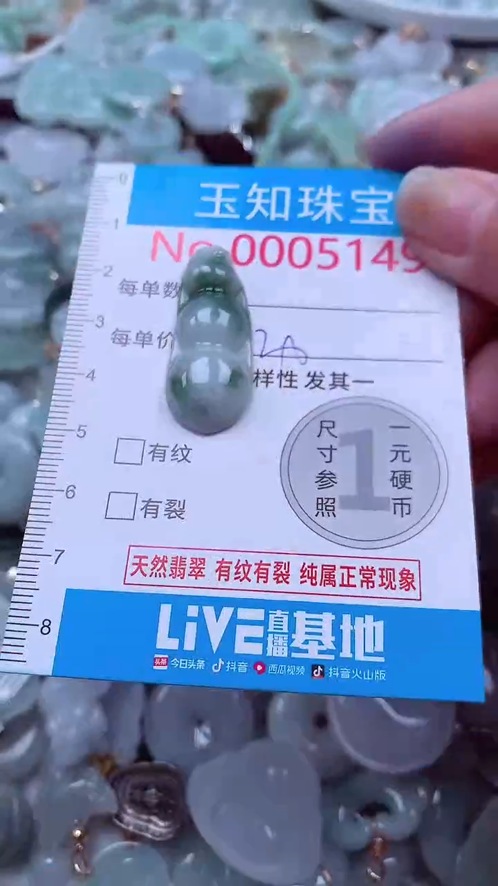 吊坠(不含链)未镶嵌翡翠5149