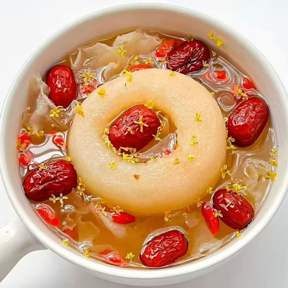 鲜炖银耳烤梨开盖即食甜品营养早餐整颗梨安徽省