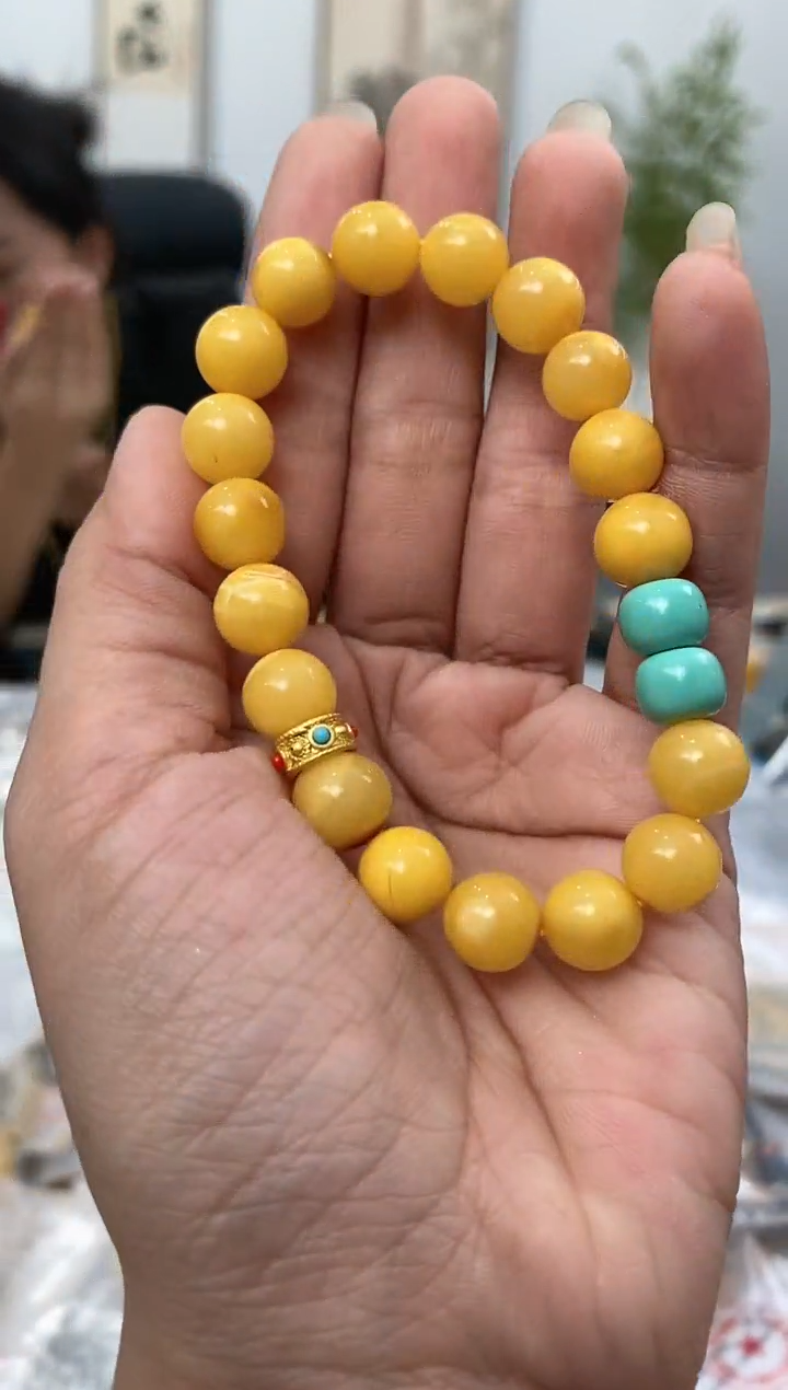 【闪购商品】蜜蜡裸石未镶嵌天然琥珀蜜蜡手串