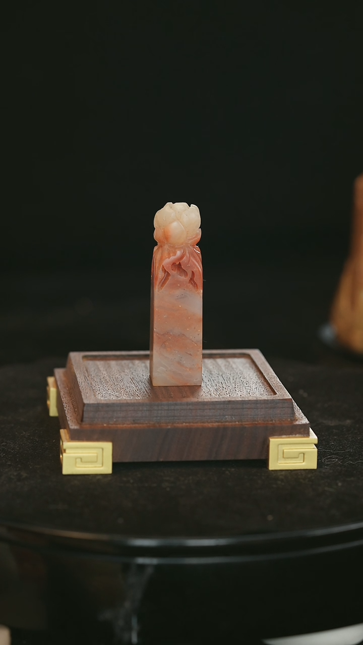 【闪购商品】寿山石好运莲莲雕1.5*1.5