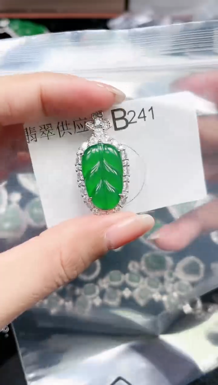 【闪购商品】翡翠颈饰未镶嵌241赠皮绳