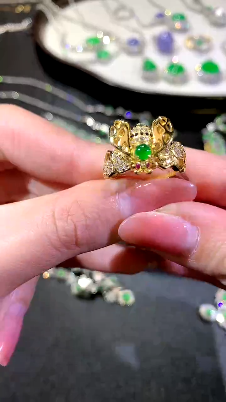 【闪购商品】翡翠戒指银S925镶嵌22-戒指（多样性发货一件