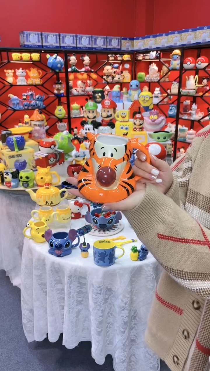 【闪购商品】1@@跳跳虎杯子陶瓷杯