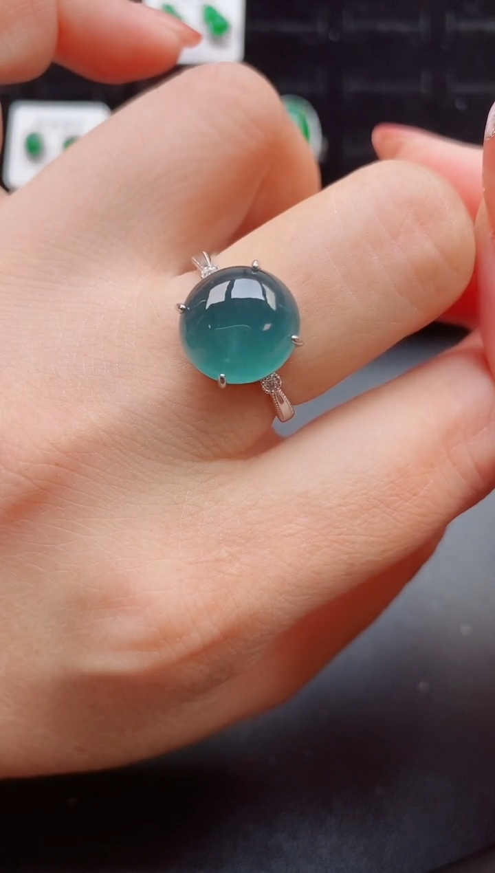 【闪购商品】翡翠戒指银S925镶嵌1212