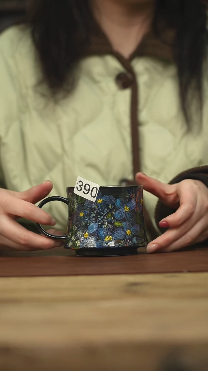 设计师手作款 贰俩咖啡杯