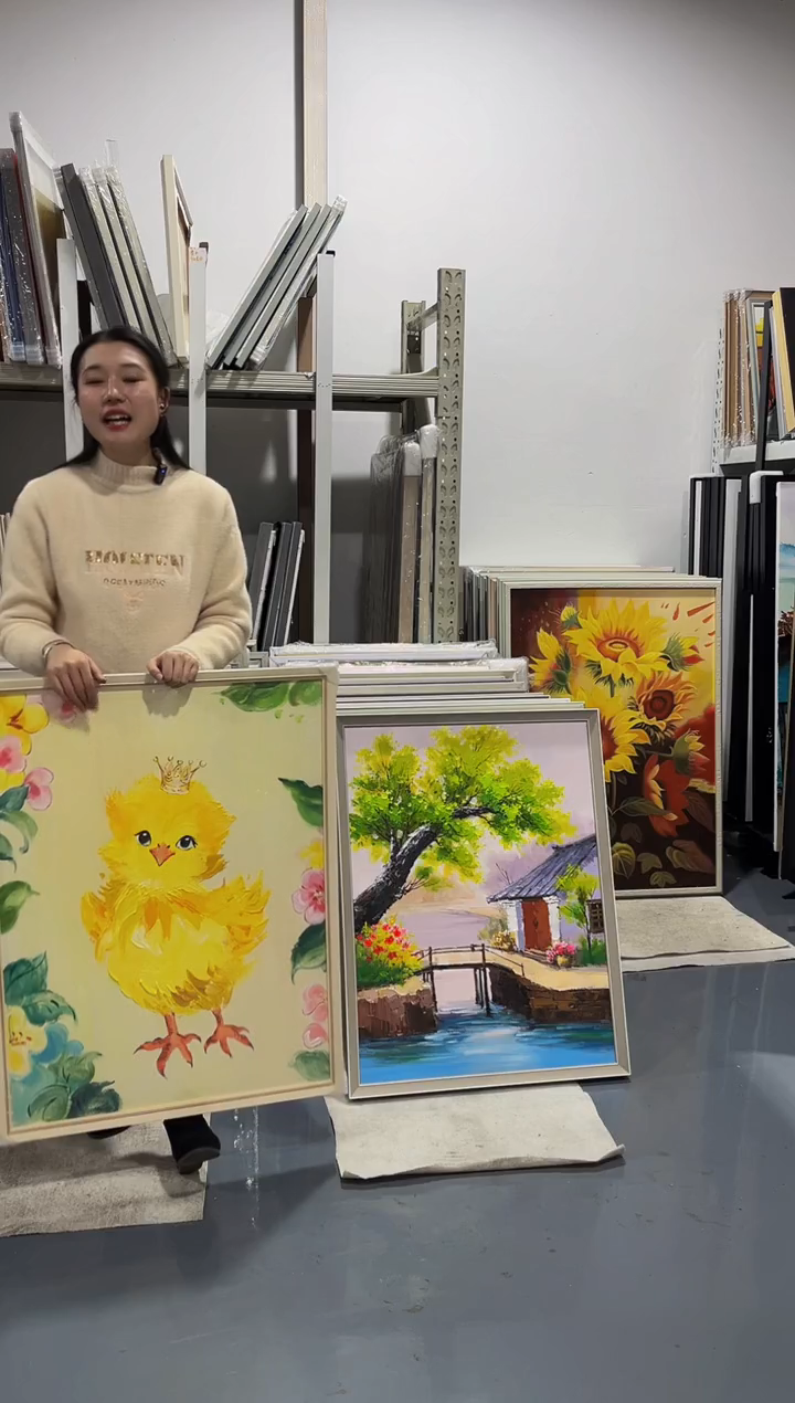 【闪购商品】油画30号 60*80 萌宠-手绘油画