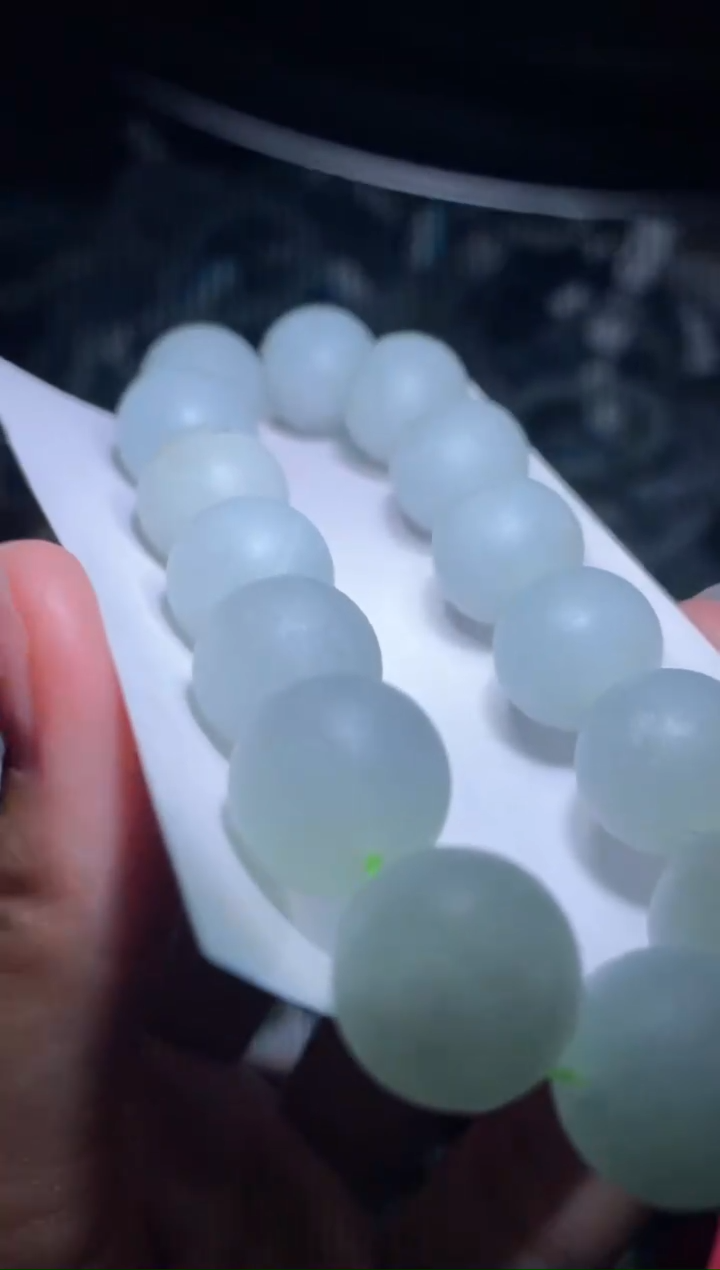 未镶嵌定制翡翠天然缅甸翡翠手串28