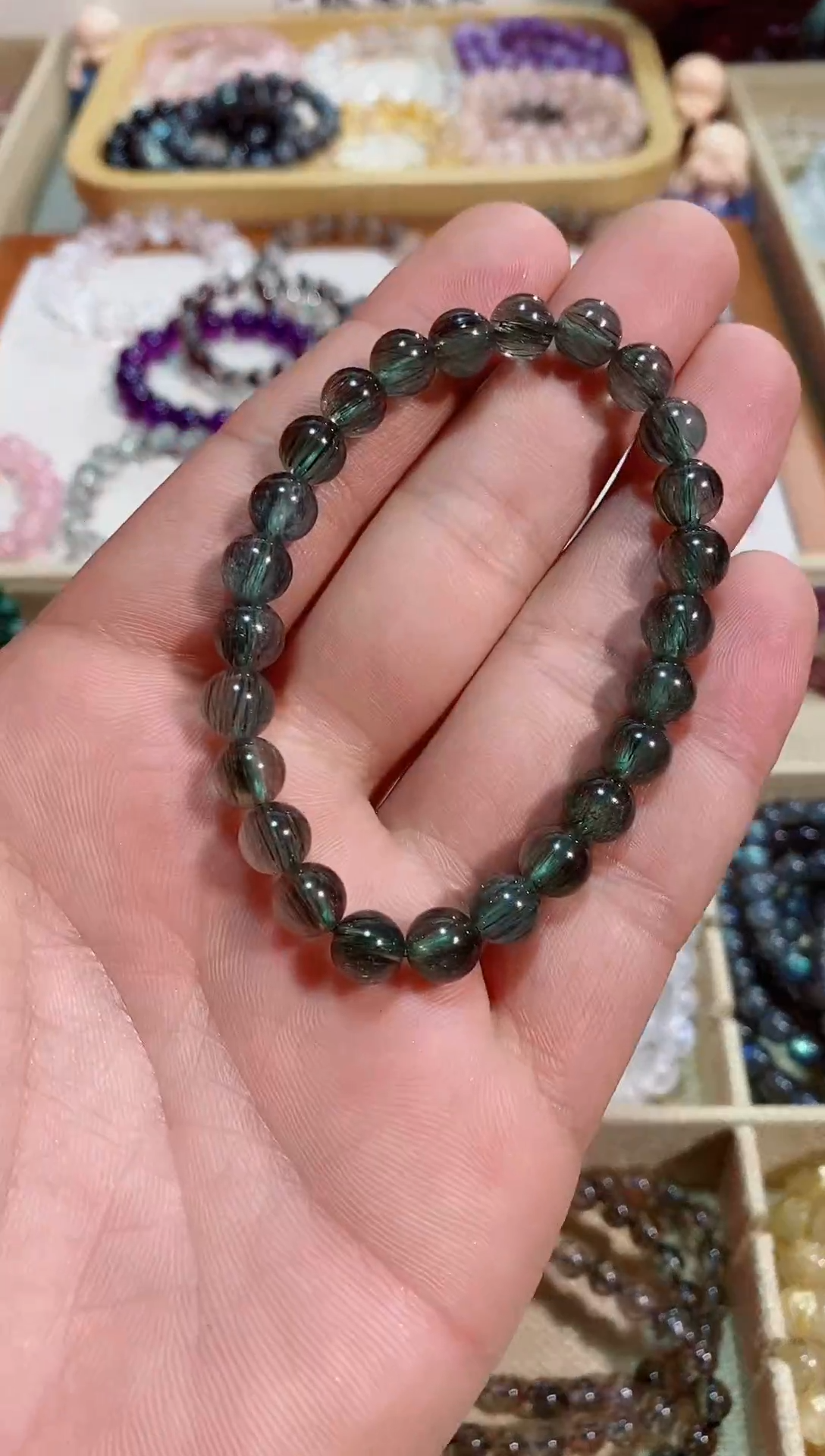 【闪购商品】水晶手链未镶嵌绿发晶7M+ (多样性发其一）