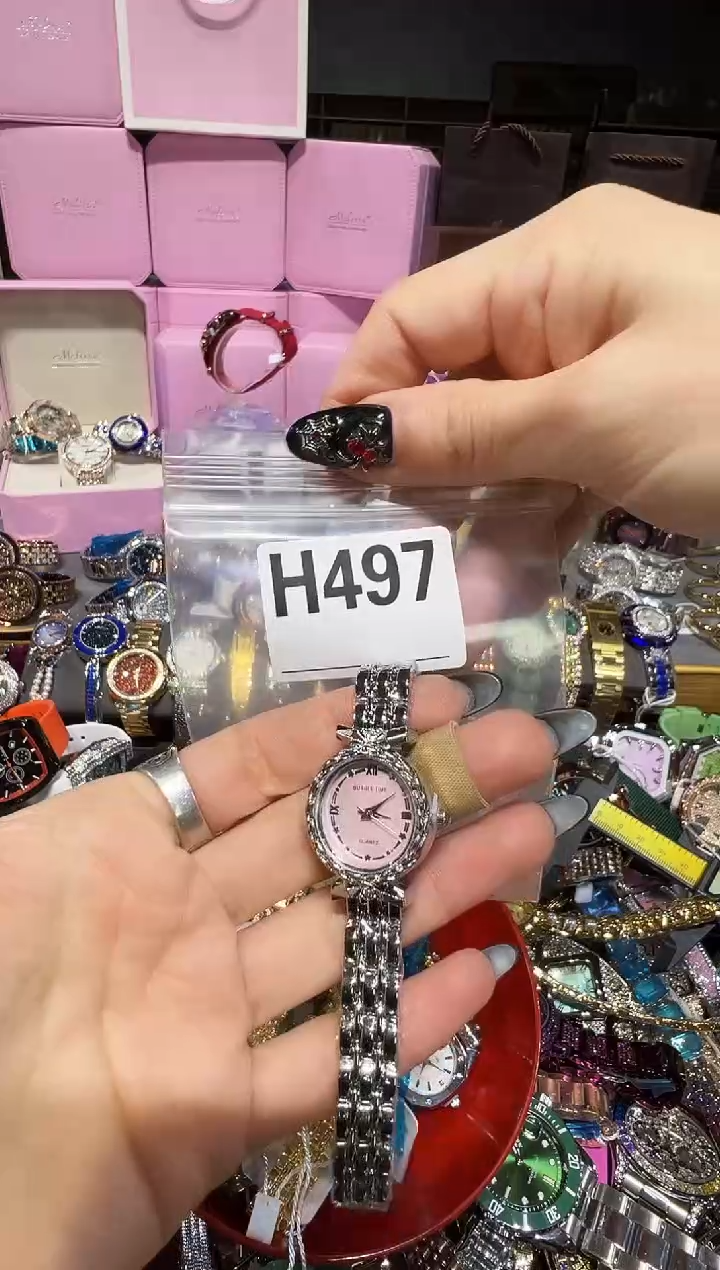 石英机芯不锈钢不锈钢直播定闪专用