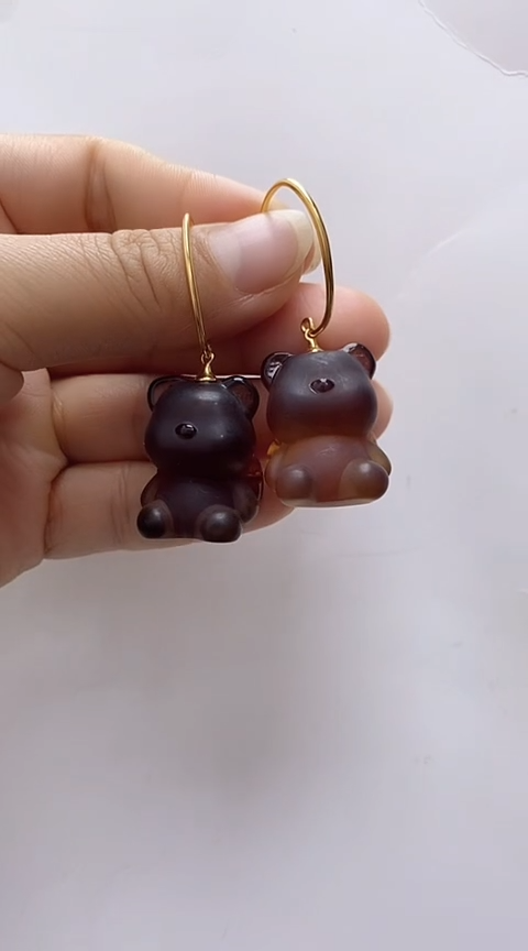 【闪购商品】琥珀裸石银S925镶嵌琥珀耳坠