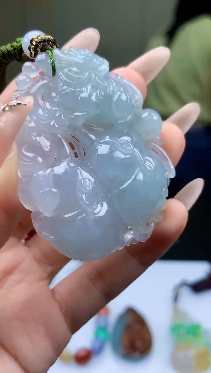 【闪购商品】定制翡翠未镶嵌4902ty-毛货挂件79