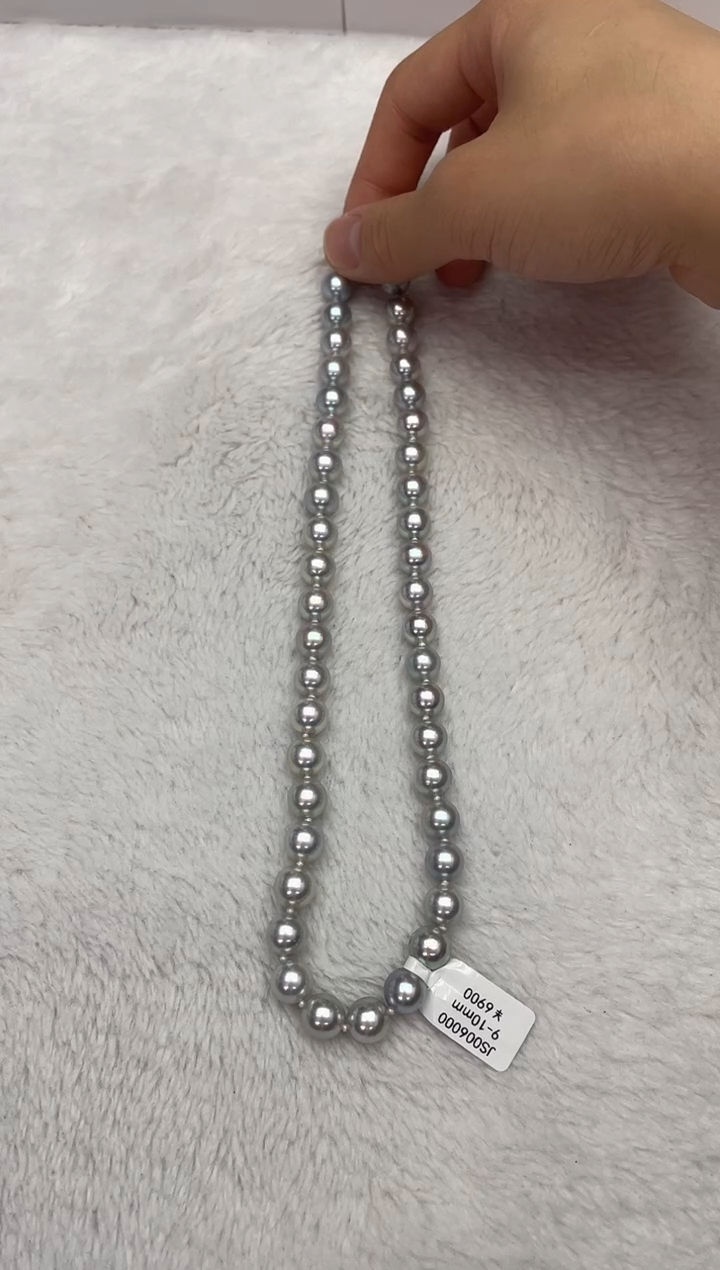 【闪购商品】海水珍珠颈饰未镶嵌AK真多麻9-10mm（多样性发一）