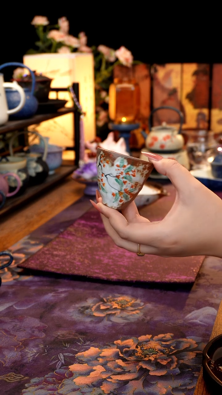 老岩泥桂花闻香杯····