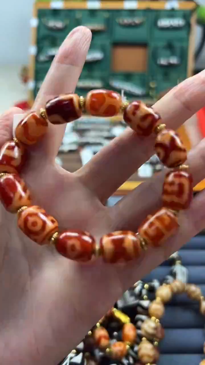 玛瑙/玉髓（覆膜）颈饰合金275（微瑕）