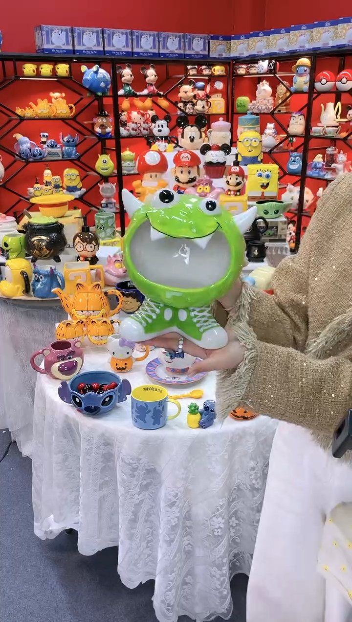 【闪购商品】.@@小怪兽玄关摆件收纳