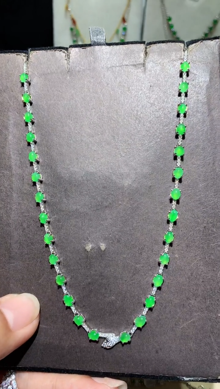 【闪购商品】翡翠耳饰未镶嵌项链