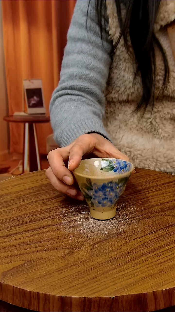 杯子陶景德镇手工手绘釉下彩陶瓷 