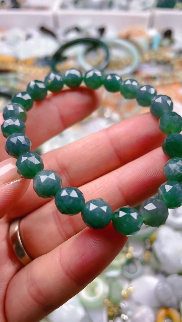 【闪购商品】翡翠颈饰未镶嵌7-8mm/K/翡翠A货一图一物