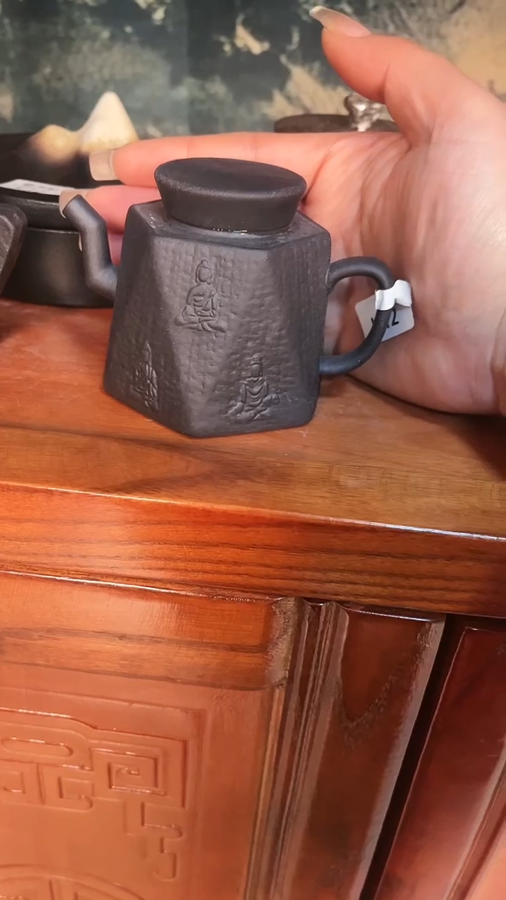 【闪购商品】K12黑金砂万佛壶全手老岩泥