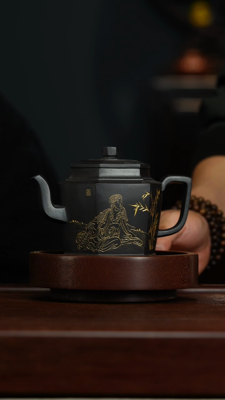 【闪购商品】紫砂茶壶m17六方宫灯*郭莉萍