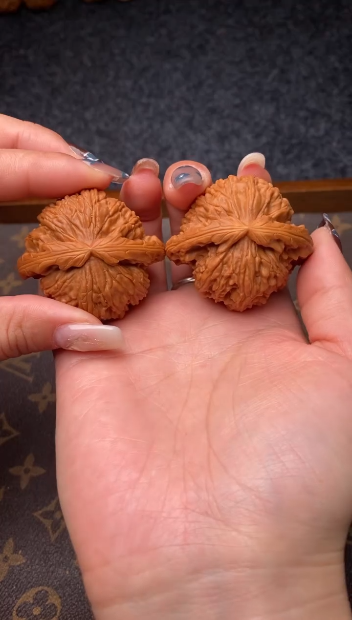 把件文玩核桃B55号47尺白狮子