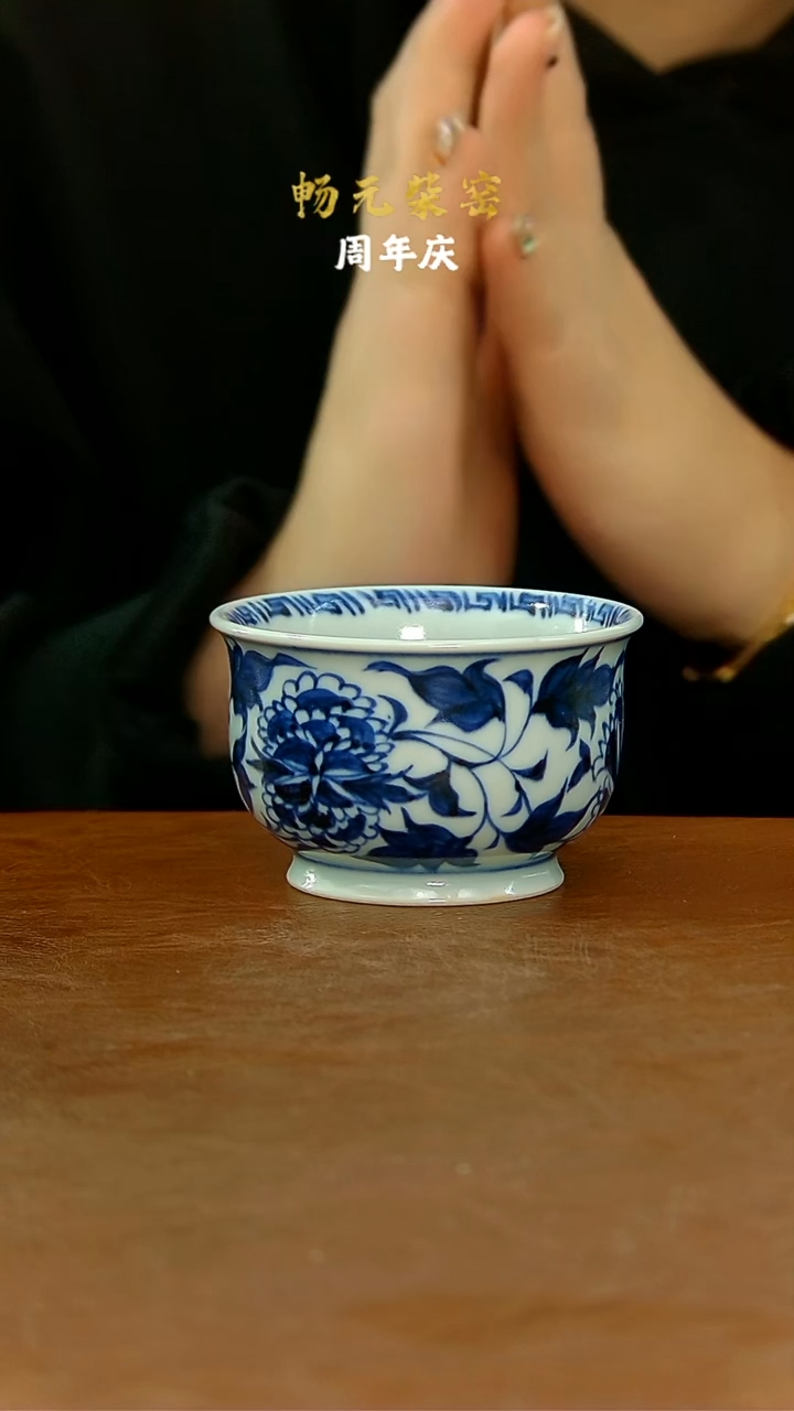 柴窑手工手绘茶具-12