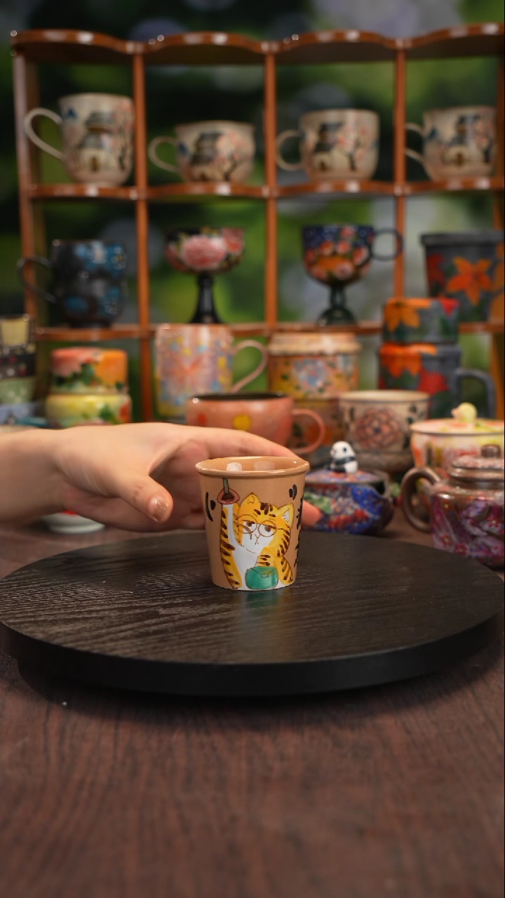 景德镇手绘陶瓷茶杯