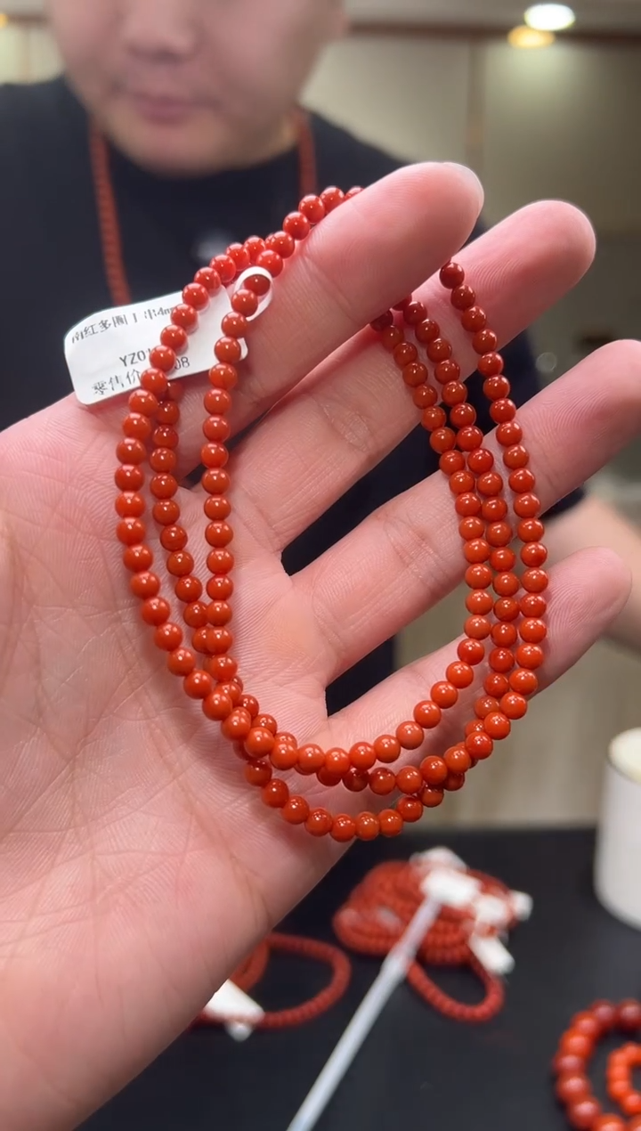 【闪购商品】南红玛瑙手链未镶嵌4mm/yz01664多样性发货