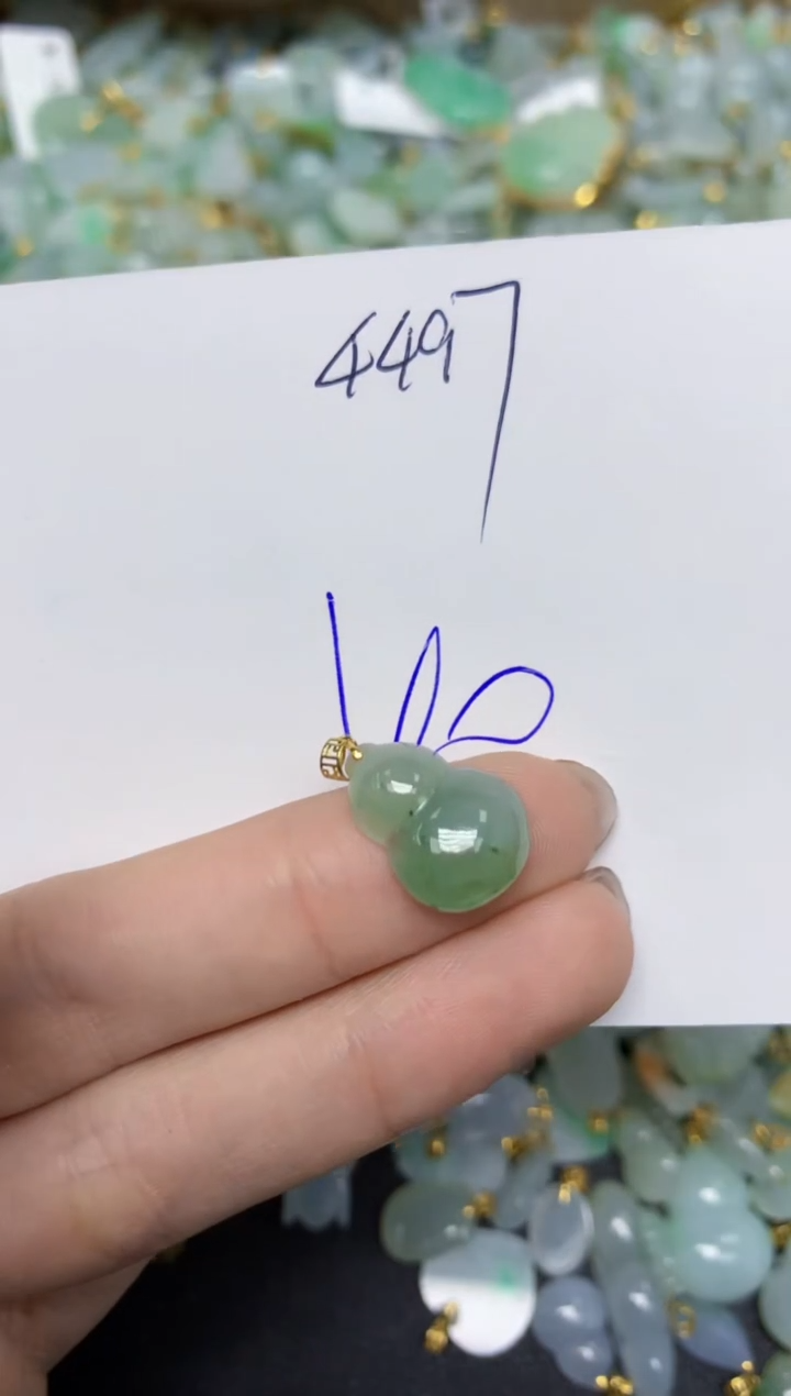 【闪购商品】翡翠颈饰18K金镶嵌 天然翡翠A货