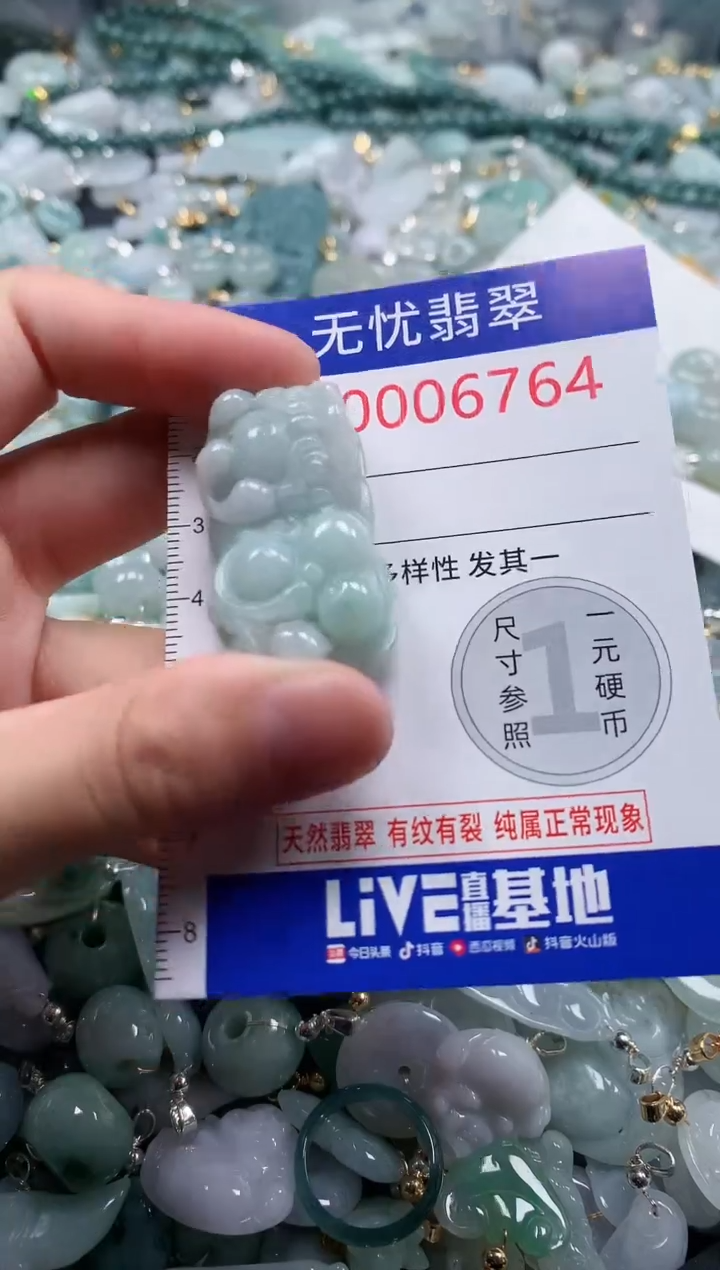 翡翠未镶嵌吊坠(不含链)6764