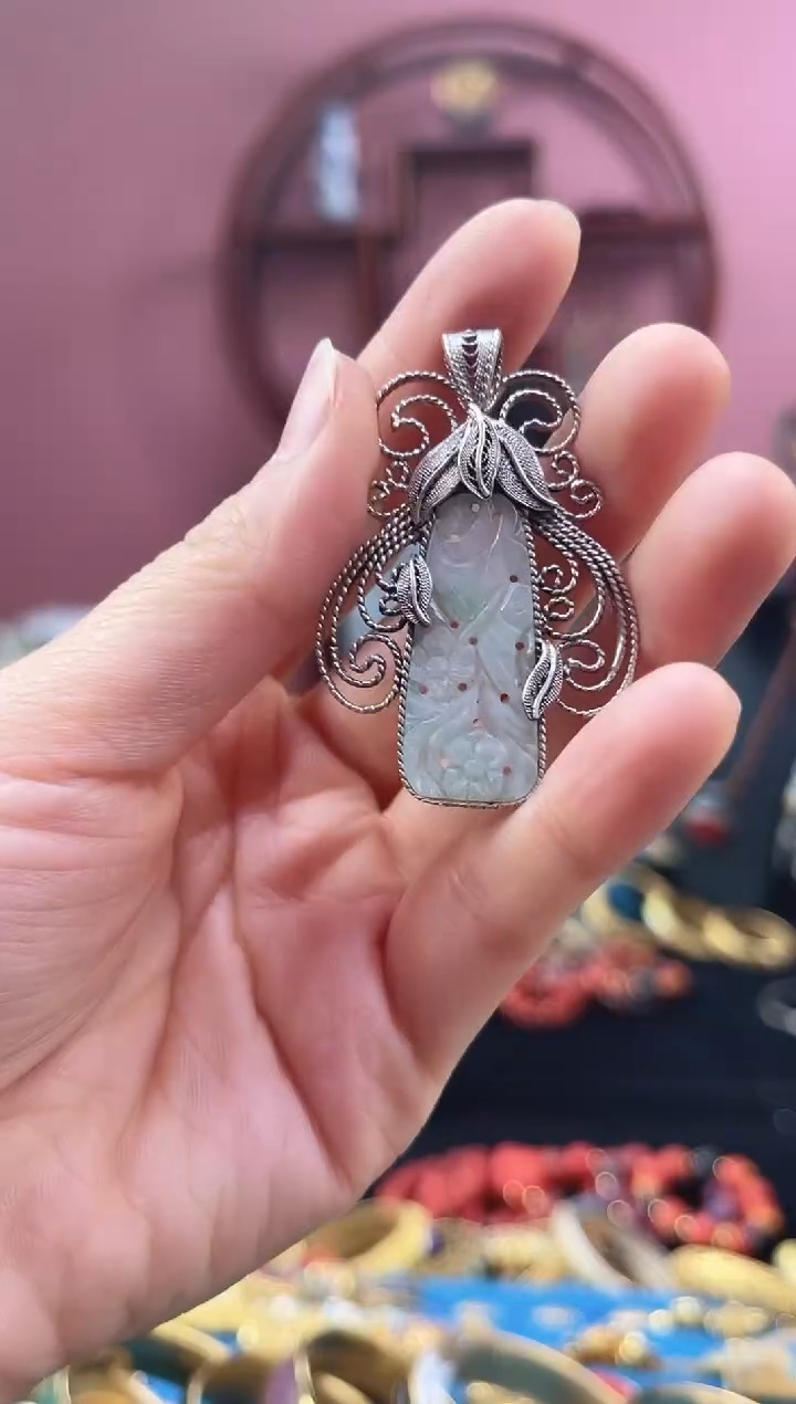 非遗 花丝镶嵌  吊坠