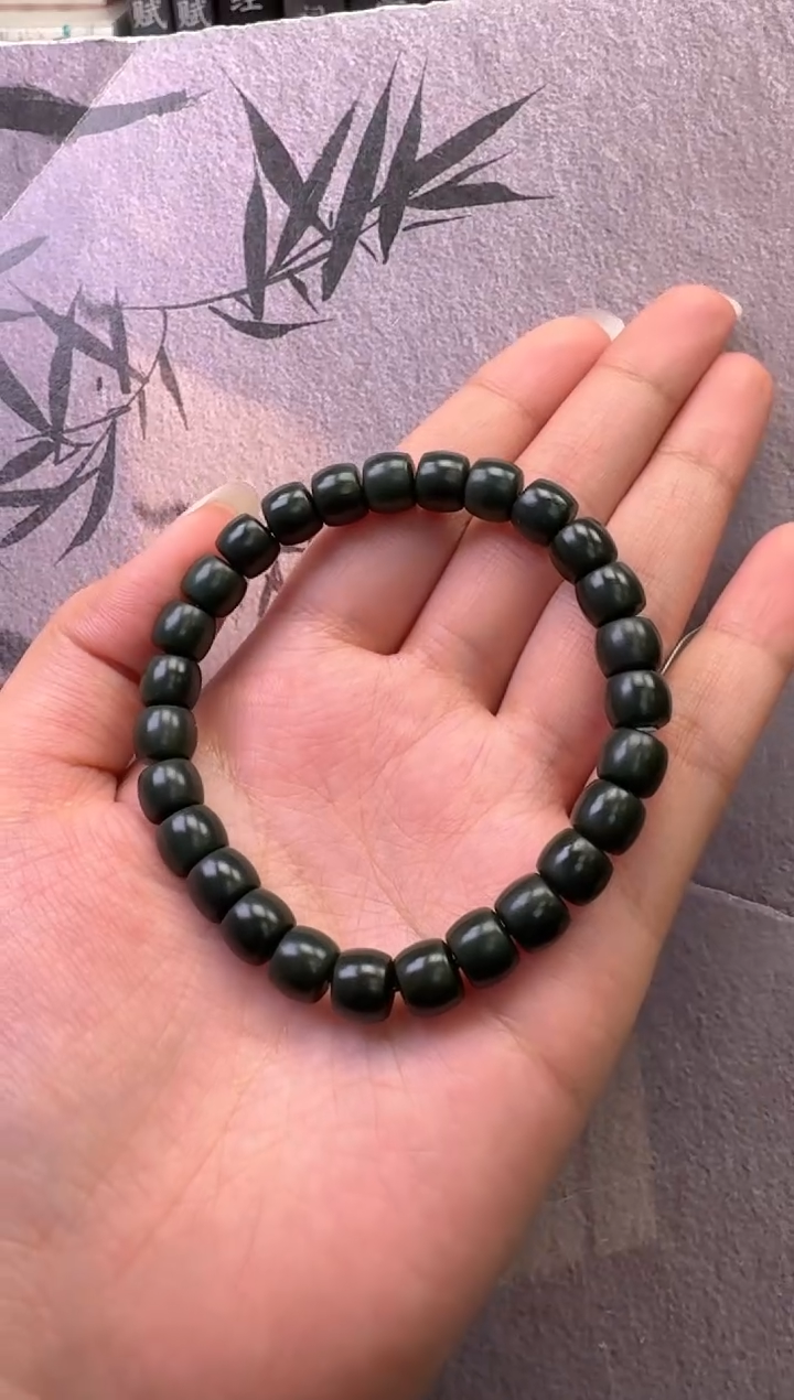 【闪购商品】和田玉手串未镶嵌黑青手串