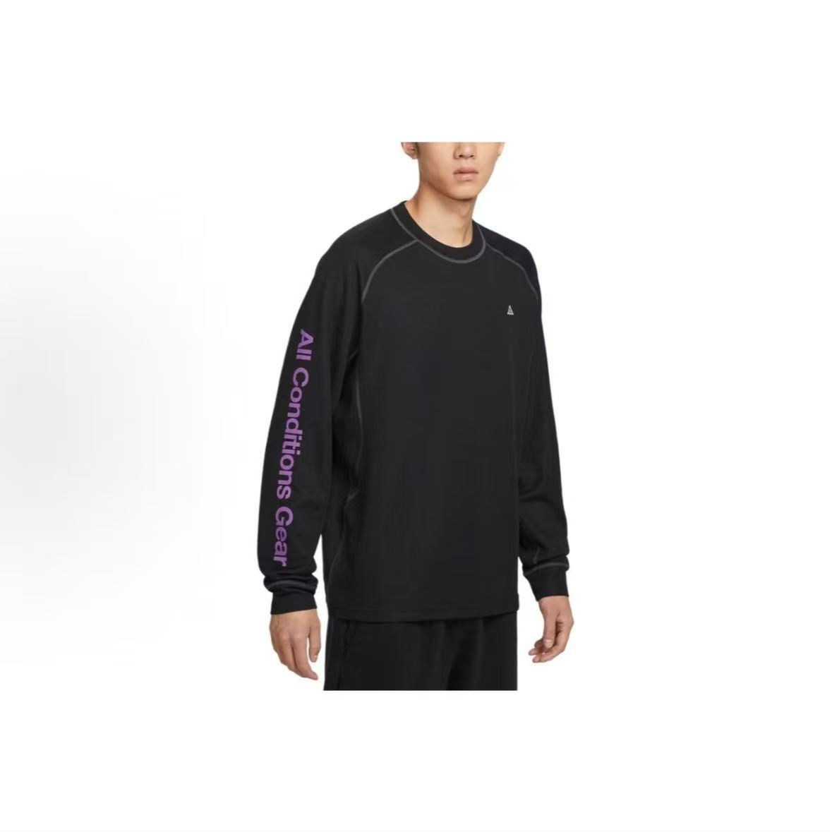 NIKE/耐克户外男款圆领字母套头长袖T恤IB3697-010运动休闲