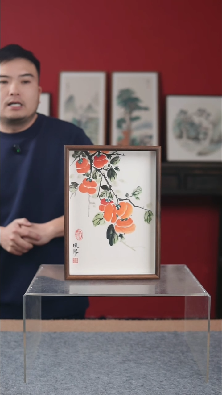 国画纯手写纯手绘-带框尺寸23*31