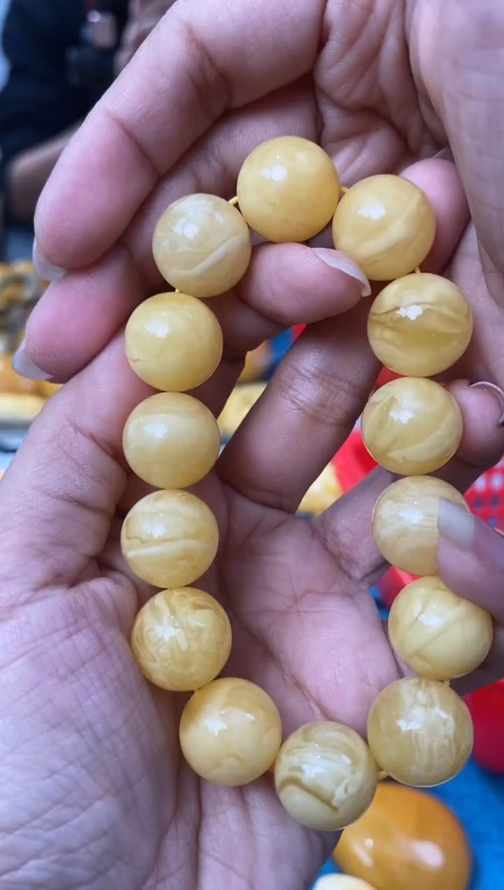 【闪购商品】琥珀裸石未镶嵌天然琥珀蜜蜡手串