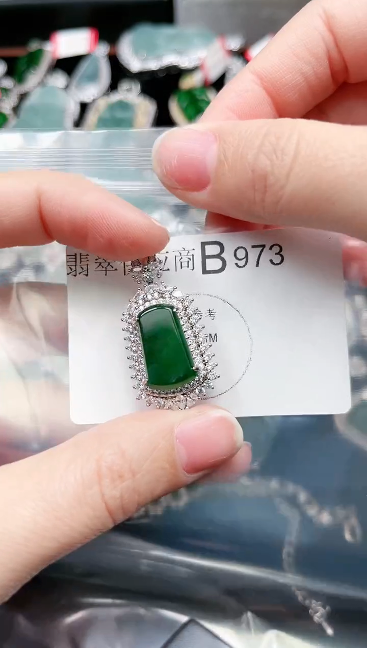 【闪购商品】翡翠颈饰未镶嵌973赠皮绳