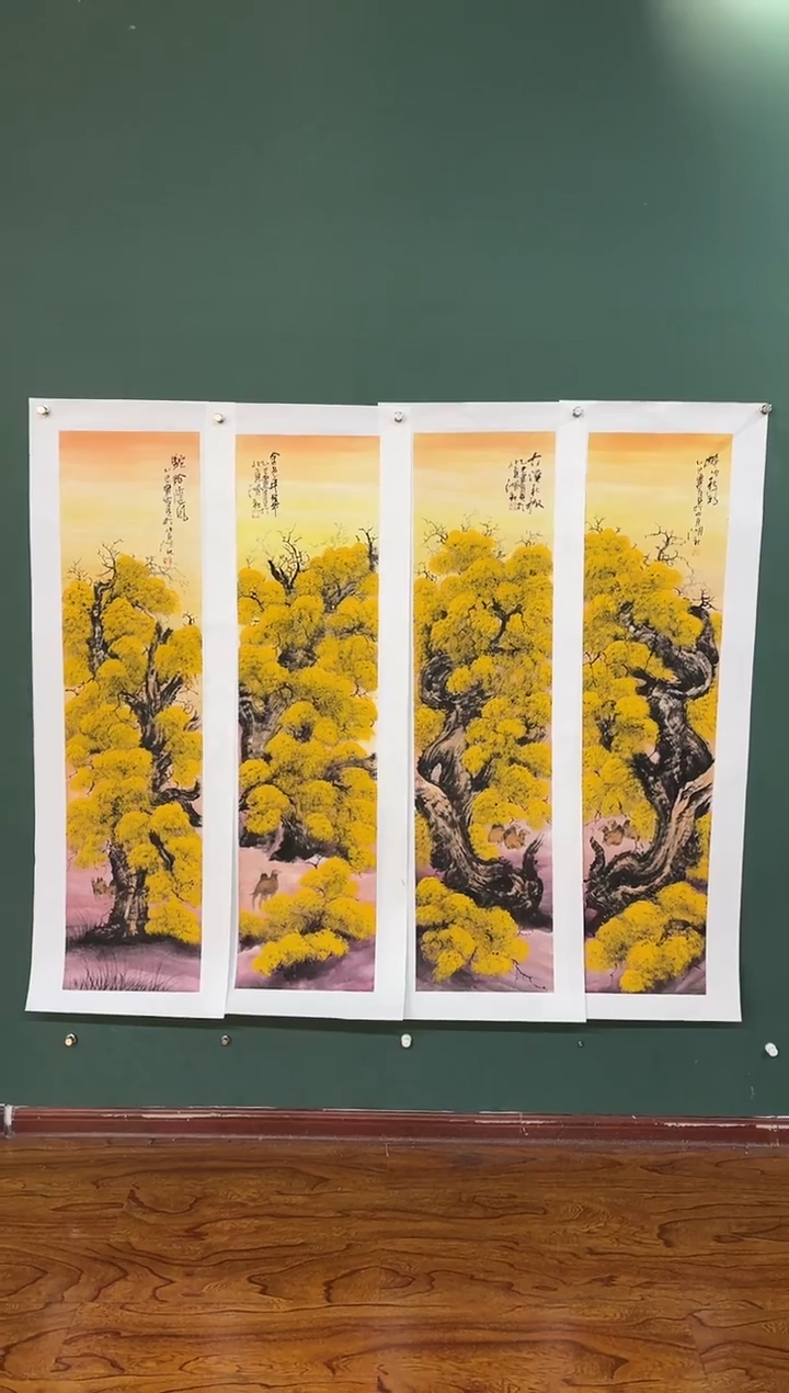国画周建真老师绘画作品（带章）4-35