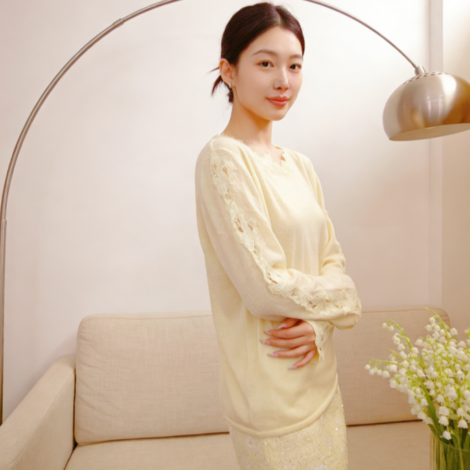 JY 2025新款秋冬季纯色氛围感设计宽松慵懒舒适毛衣JY643