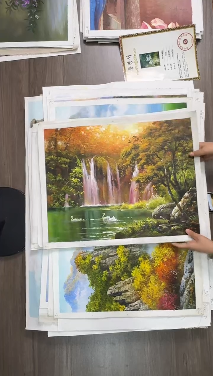 油画【78号】约53*35cm丨朝鲜原创纯手绘孤品油画丨顺丰包邮