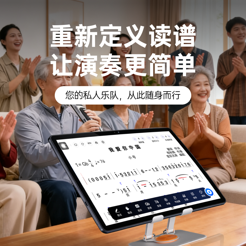 朋音T20读谱机电吹管专用伴奏变调萨克斯钢琴动态谱乐谱器