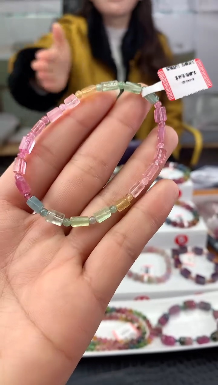 未镶嵌手串碧玺多样性发一条